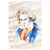 Wall painting “Beethoven“