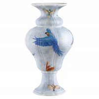 Basket-Weave Vase, “Swarm of Birds”