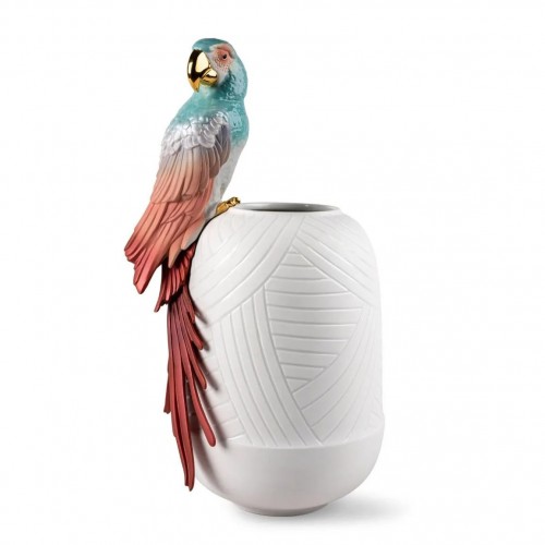 Купить Ваза с попугаем АРА. Красный от Lladro в Арт-Салон: цена