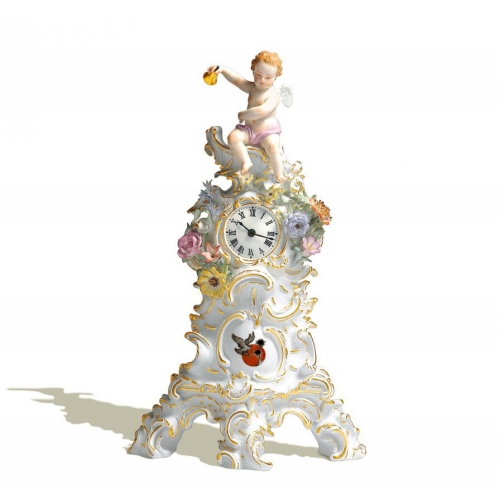 Каминные часы Meissen середины 18-ого века