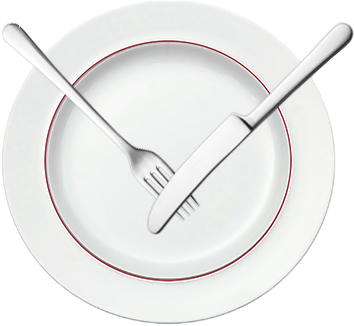 Тарелка вилка нож. Пауза в еде расположение столовых приборов. Приборы крестом на тарелке. Позиции вилки и ножа.